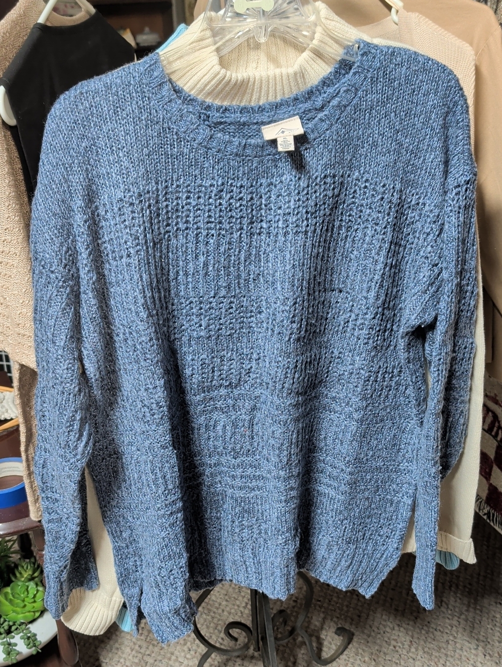 St John's Bay Cozy Soft Crewneck Sweater - Blue